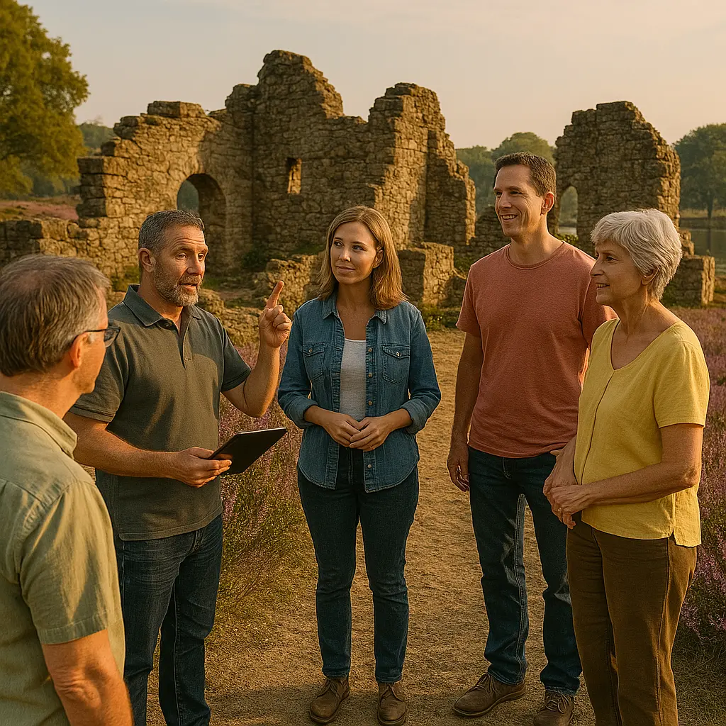 Foto van rondleiding met gids