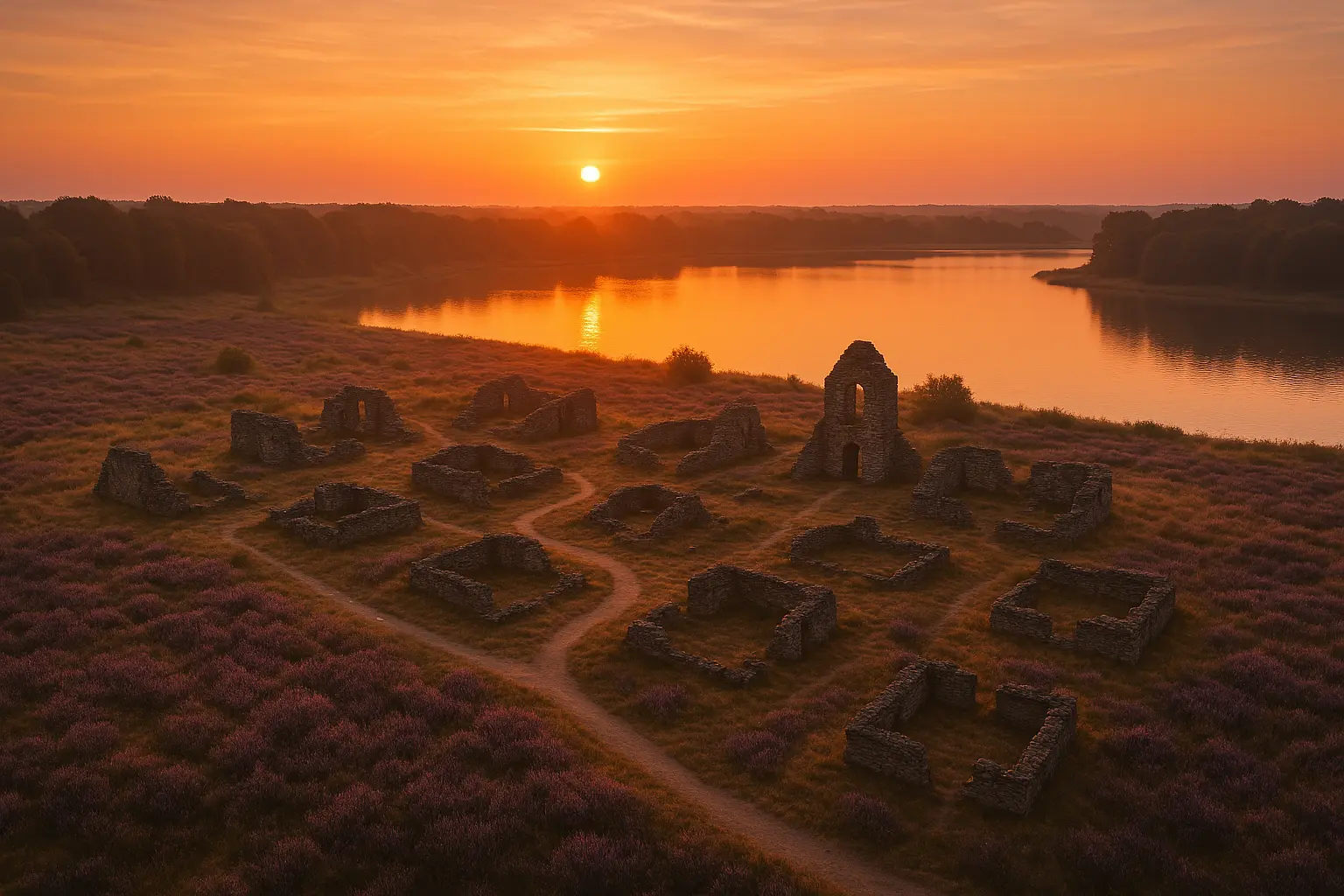 Drone foto van de stad